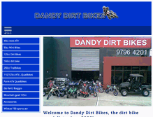 Tablet Screenshot of dandydirtbikes.com.au
